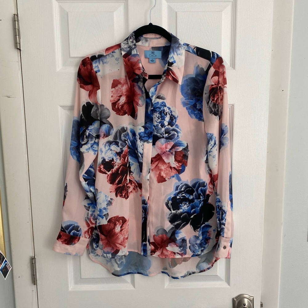 CECE FLORAL BLOUSE